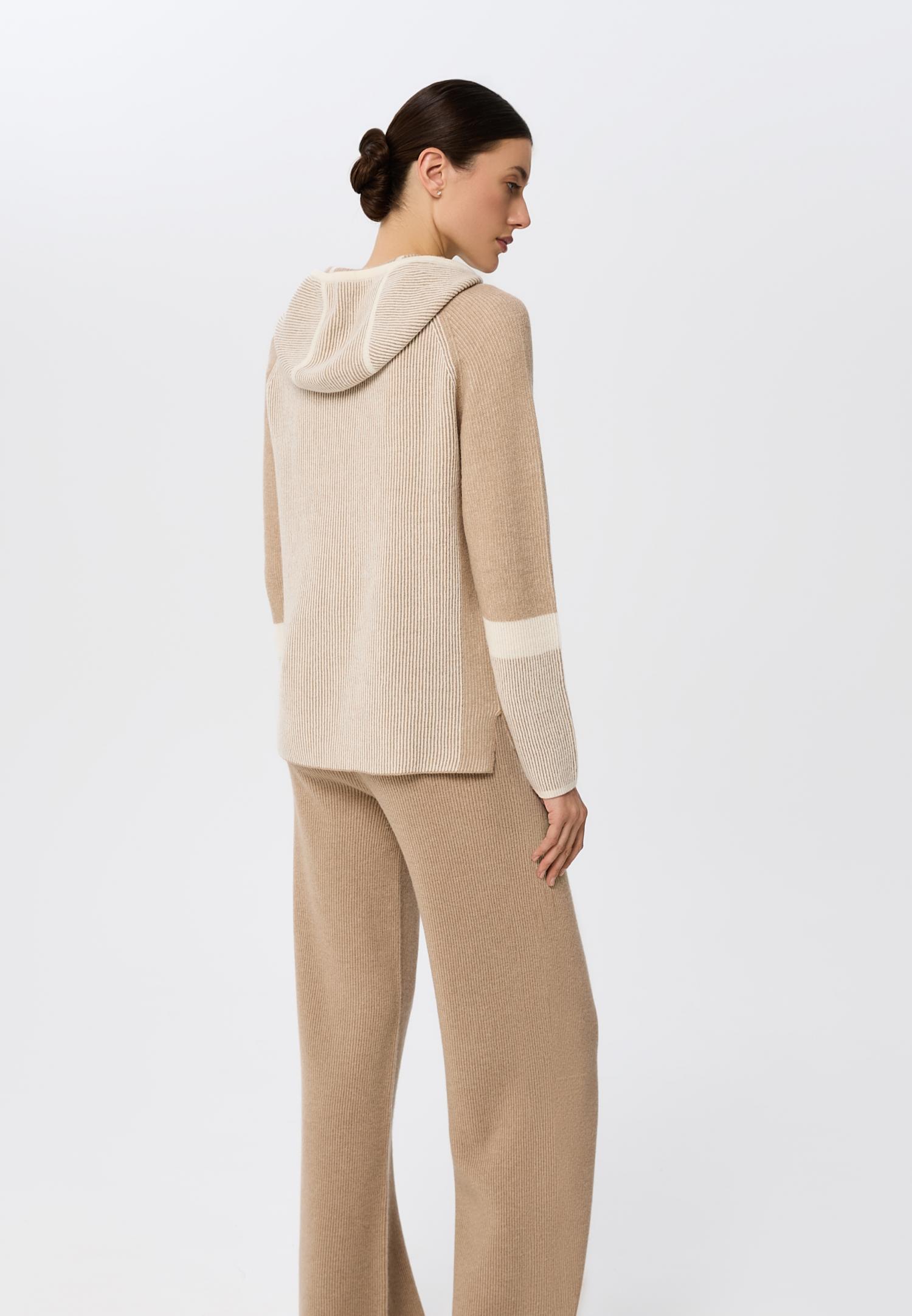 Кашемировый джемпер на молнии с капюшоном W25-00CH0814 Marc & André